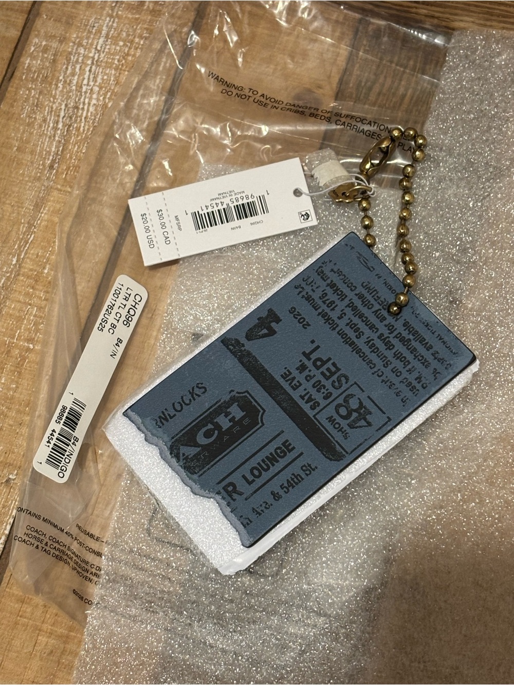 Coach Turnlocks Concert Bag Charm CHQ96